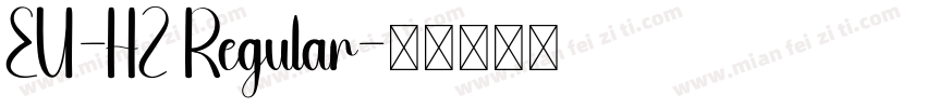 EU-HZ Regular字体转换